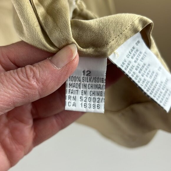 Lightweight 100% Silk Beige Blazer Jacket - Picture 7 of 11